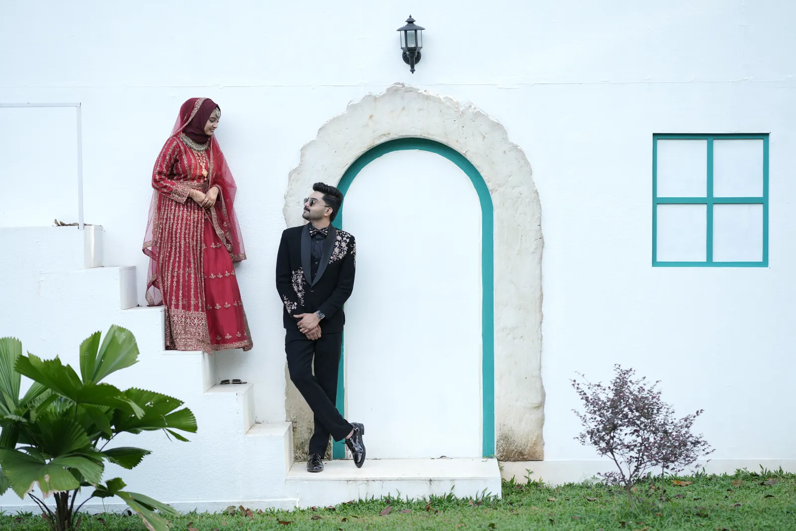 Shuhaib and Anshida at the white house